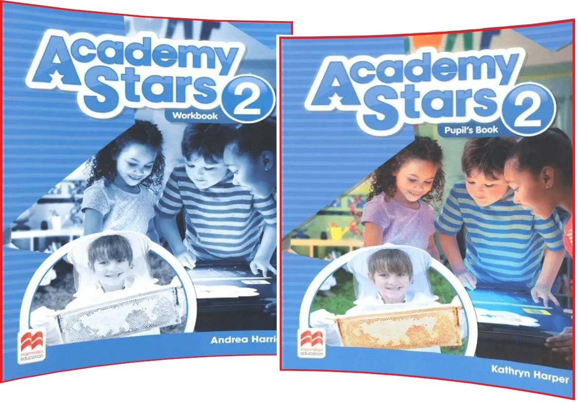 Academy Stars 2. Комплект підручник+зошит. Pupil's+Workbook. Macmillan