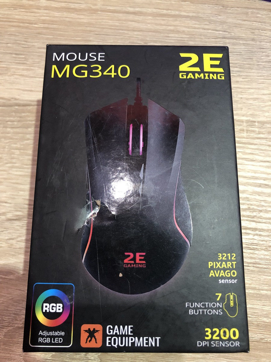 Миша ігрова 2E gaming MG340 з підсвіткою