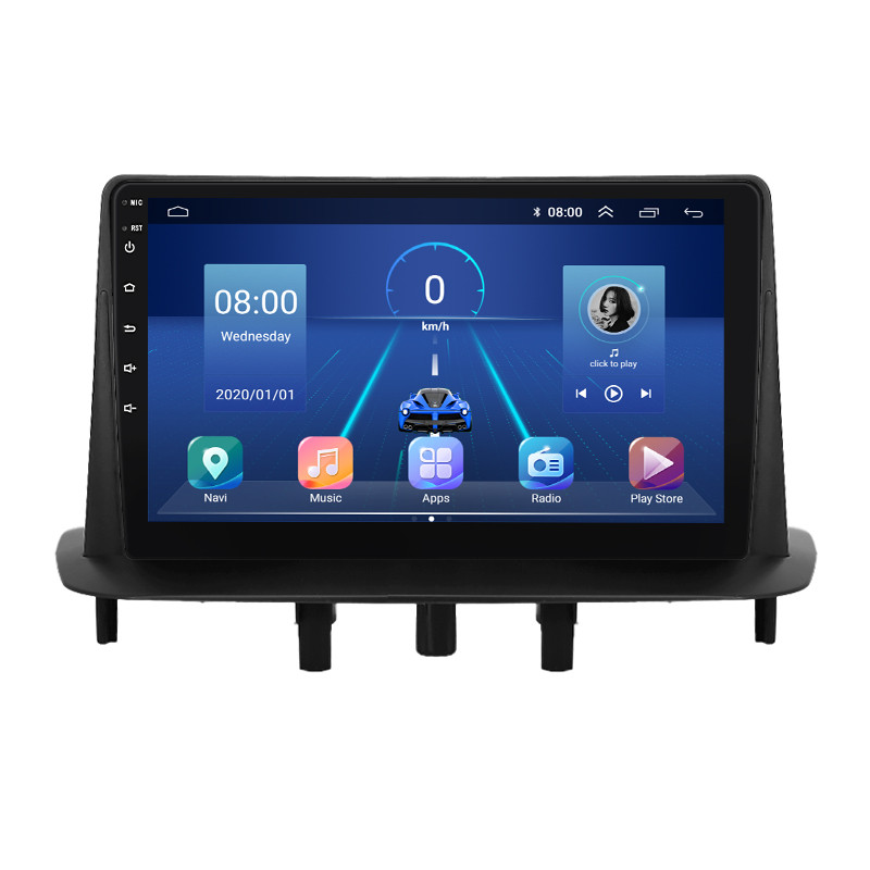 Штатна магнітола Lesko для Renault Megane III Рестайлінг 2 2014-2016 9" 4/32Gb/ 4G/ Wi-Fi/ CarPlay Premium