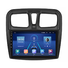 Штатна магнітола 10" Lesko для Renault Logan II 2012-2018 6/128Gb 4G Wi-Fi GPS Top Рено