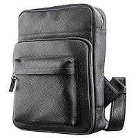 Вместительный, качественный, удобный, деловой рюкзак Shvigel 11185 из натуральной кожи Черный,стильные рюкзаки