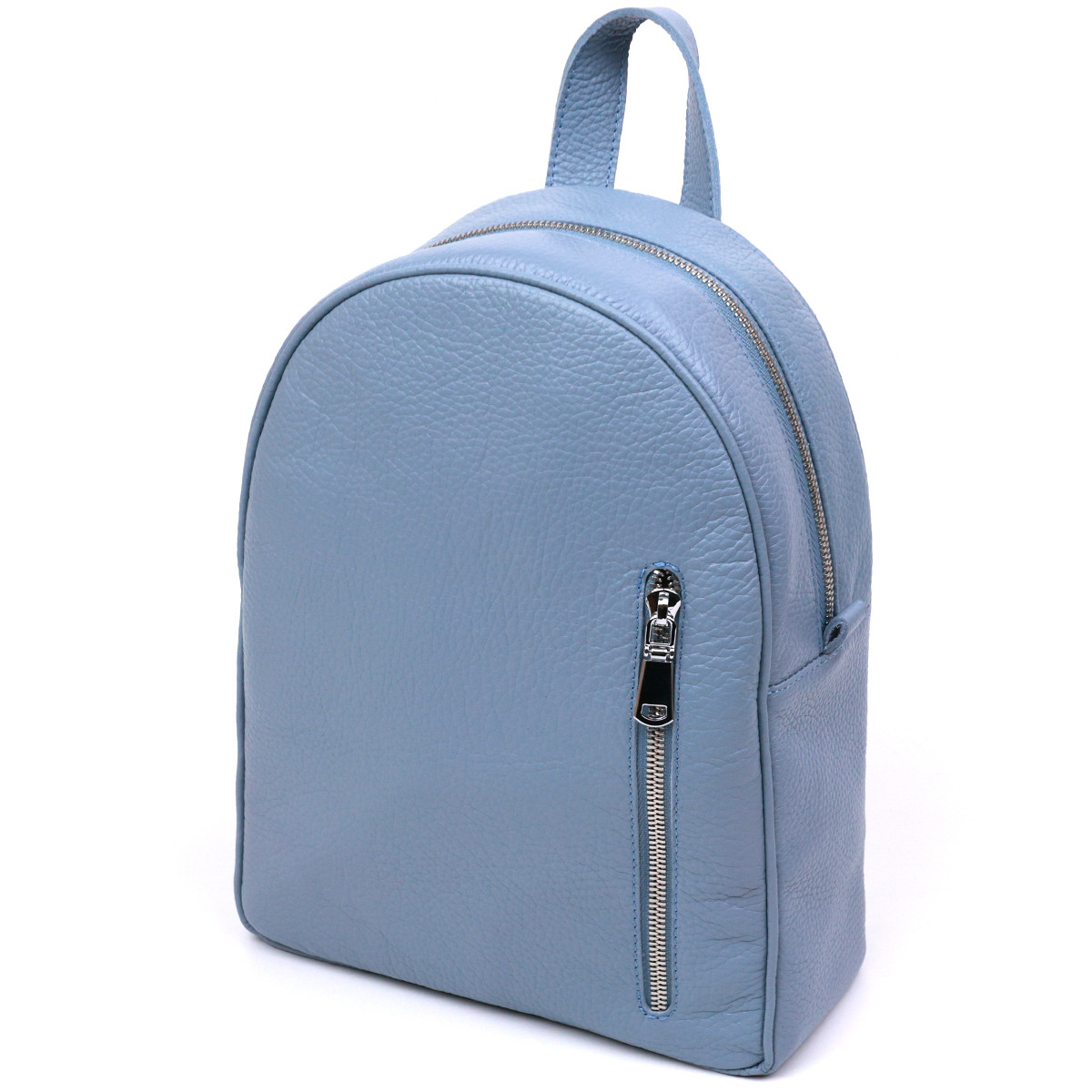 Стильный, качественный, практичный женский рюкзак из натуральной кожи Shvigel 16318 Голубой,компактные рюкзаки - фото 1 - id-p1697731013