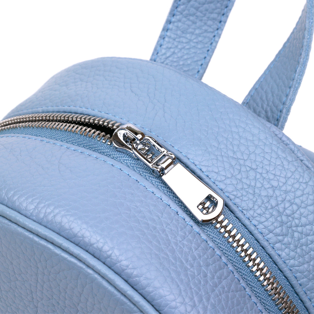 Стильный, качественный, практичный женский рюкзак из натуральной кожи Shvigel 16318 Голубой,компактные рюкзаки - фото 7 - id-p1697731013