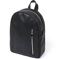 Компактный, оригинальный, вместительный женский рюкзак из натуральной кожи Shvigel 16317 Черный, Оригинальные
