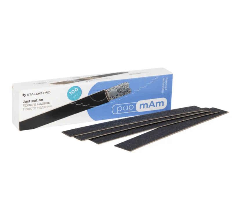 Змінні файл-чохли PapMam 100 гритів Staleks Pro Expert 22, 50 шт.