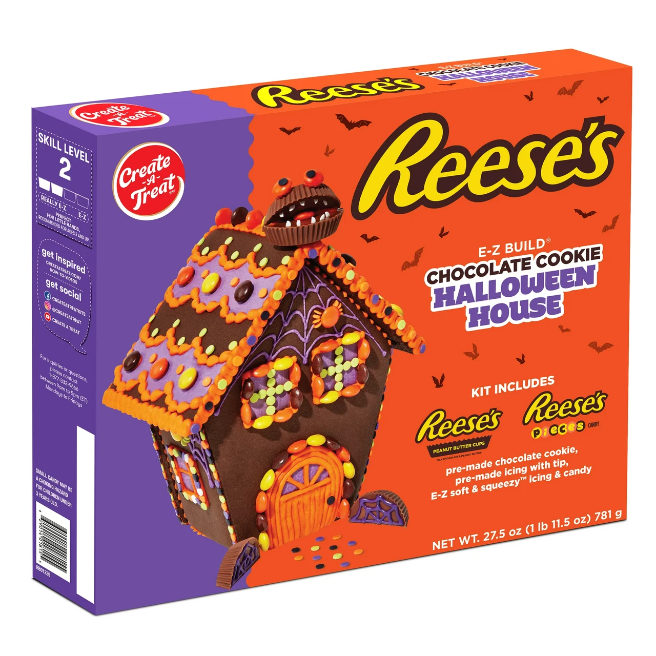 Пряниковий Будиночок Reese's Halloween Chocolate Cookie House 781g