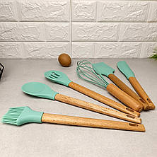 Набір кухонного приладдя 6 предметів м'ятного кольору Kitchen Set, фото 4