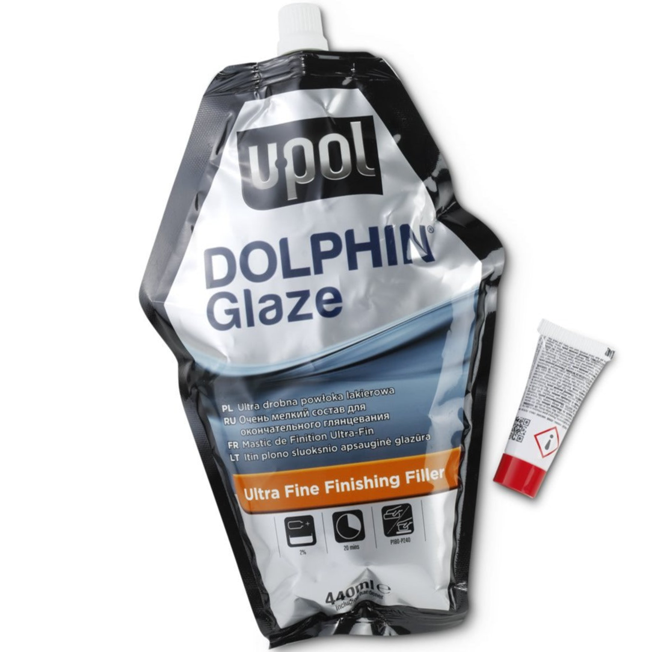 Шпаклівка доводочна U-POL Dolphin Glaze, що самовирівнюється, 440 мл