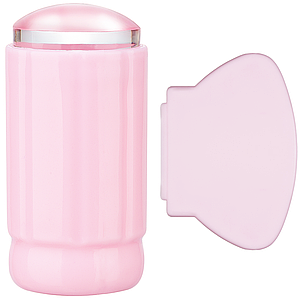 Штамп для стемпинга силіконовий ніжно-рожевий з скребком