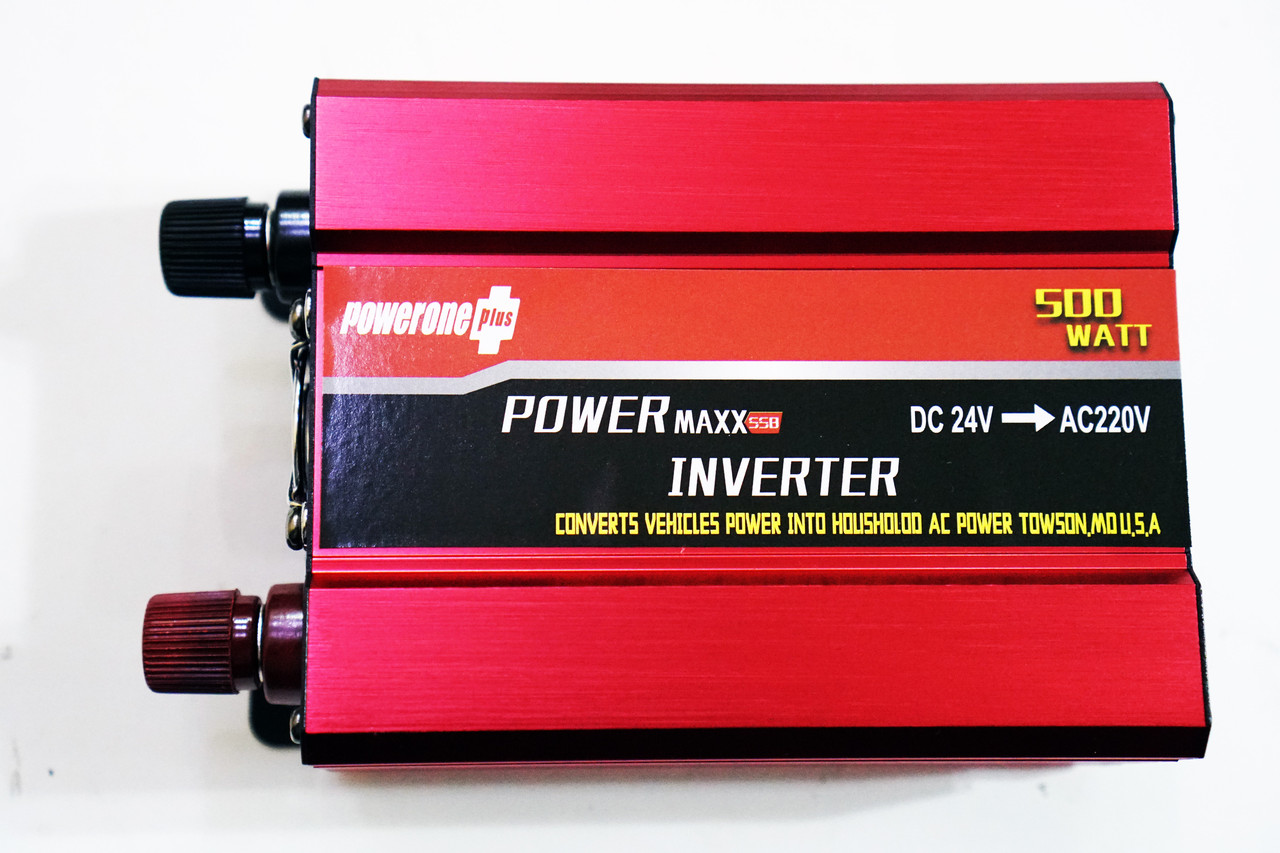 Перетворювач (інвертор) 24V-220 V 500 W Powerone з вольтметром