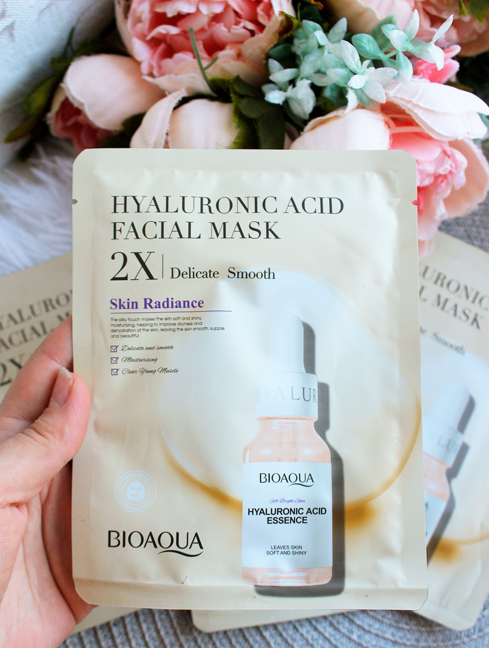 Маска з гіалуроновою кислотою Bioaqua Hyaluronic Acid Facial Mask