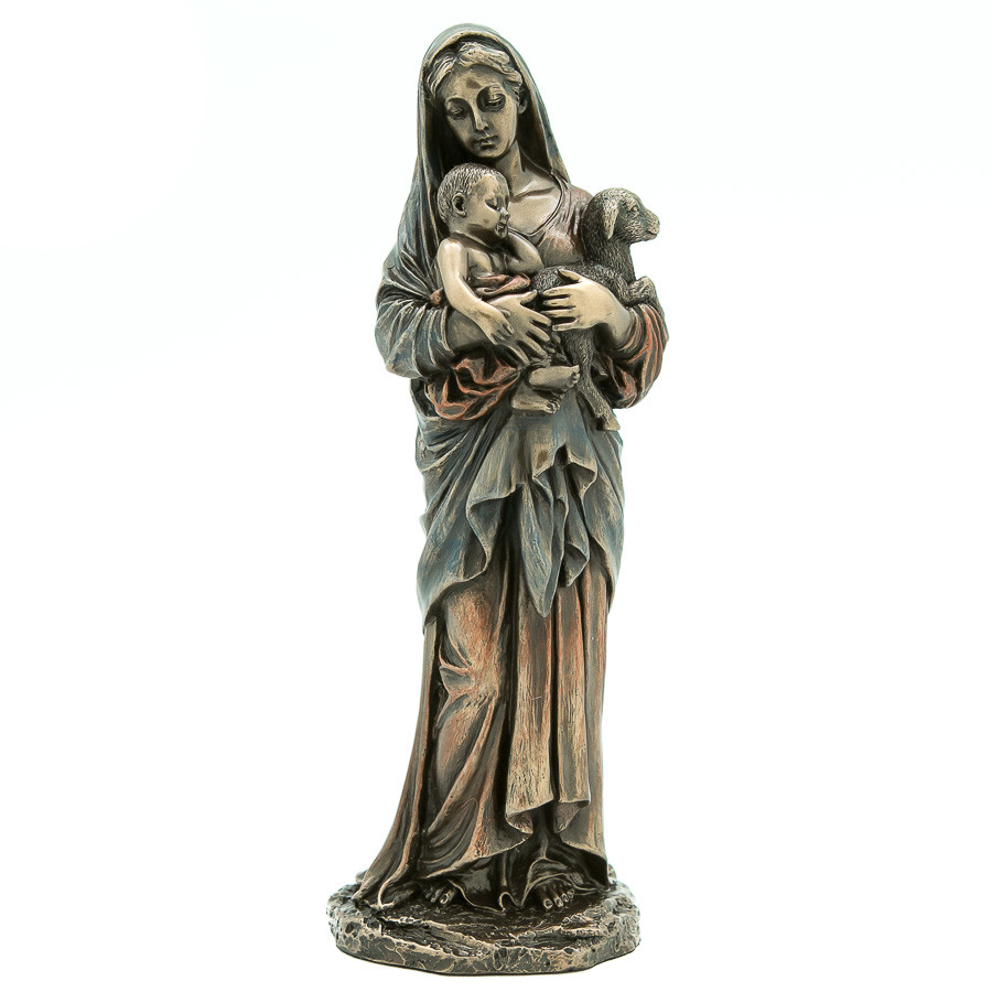 Статуетка "Діва Марія з немовлям" 21 см.