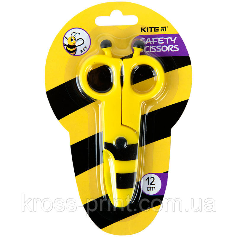 Ножиці дитячі пластикові, безпечні, 12 см Bee
