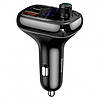 Автомобільний FM-модулятор Baseus T-Typed Bluetooth CCTM-B01 (2USB/1Type-C/36W) Чорний, фото 8