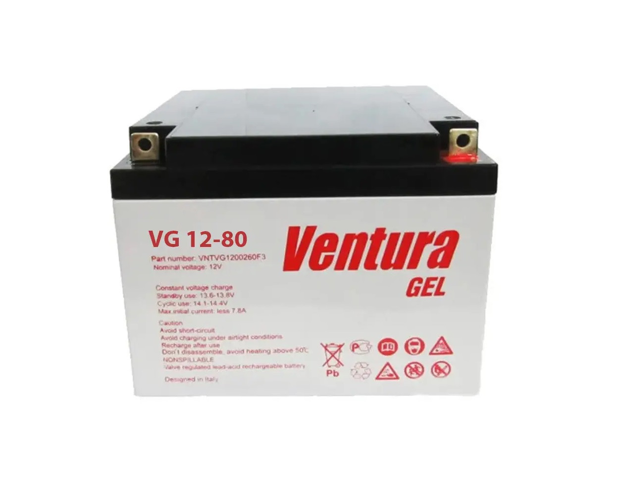 Гелевий акумулятор Ventura VG 12-80 Ah 12V