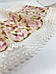Мереживо "Десерт" молочне з орнаментом еластичне 18 см., фото 6