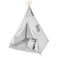 Палатка Teepee серая облачная для детей Польша