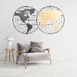 Декор настінний "Карта світу", 110,5 см (САМОВИВІЗ АБО ОКРЕМА ТТН), фото 2