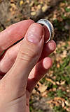 Фактурне кільце "Рельєфна текстура" із срібла 925 проби очорнене для чоловіка та жінки, фото 3