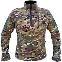 Толстовка тактическая 1/4 Zip "TRAVEL DEFENCE" MULTICAM (Микрофлис)