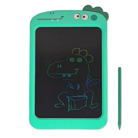 Дитячий графічний планшет для малювання PRC Animals 8.5" LCD Зелений (G304-6), фото 1