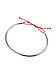 Жорсткий браслет з червоним бантиком, Червона нитка від порчі, срібне покриття 925 проби, довжина 18 + 7 см, фото 9