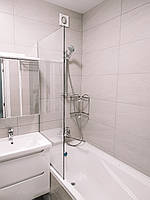 Шторка на ванну стеклянная неподвижная ORNELLA (Орнелла) прозрачная 600 мм x 1500 мм