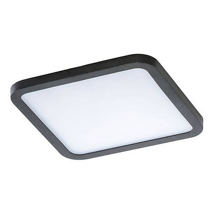 Точковий світильник Azzardo Slim Square 15 BK 12 W 3000 K IP44 1000 лм AZ2836, фото 1