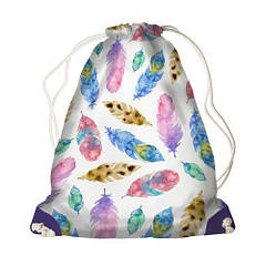 Рюкзак мішок для дівчинки з принтом 26x36 см. BST 1241990