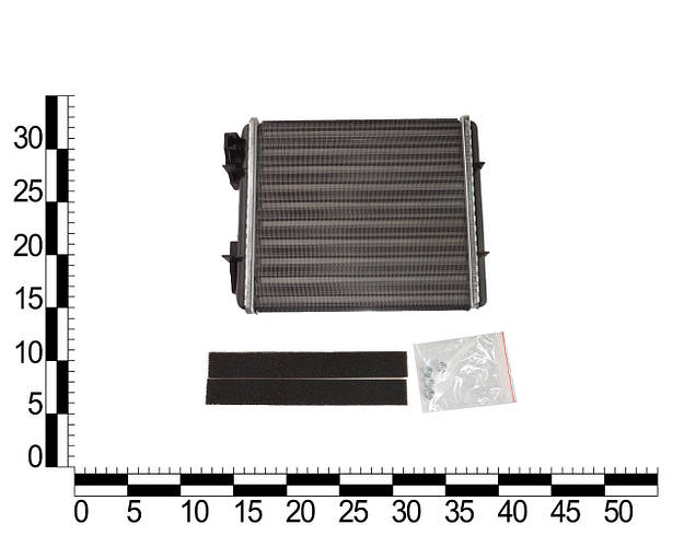 Купить Радиатор отопителя ВАЗ 2104-06, 2121, алюм., 250х195х55мм, кор ...