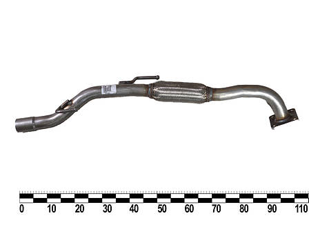 Труба приймальна глушника Seat Cordoba/Ibiza 1.4i 16V; Skoda Fabia 1.4i 16V; VW Polo 1.4i 16V, неіржавка, фото 2