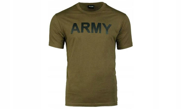 Армійська футболка Mil-Tec розмір XL олива