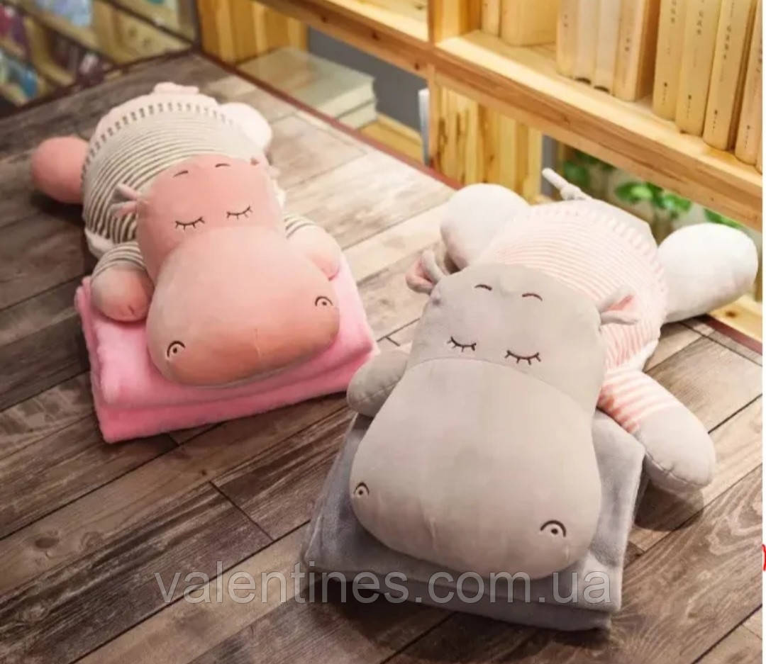 Іграшка плед Бегемотик, фото 1