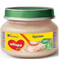 Milupa Пюре м'ясне Кролик 6м+ 80г