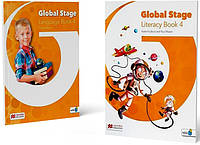 Global Stage 4. Literacy Book and Language Book. Підручники англійської мови. Macmillan