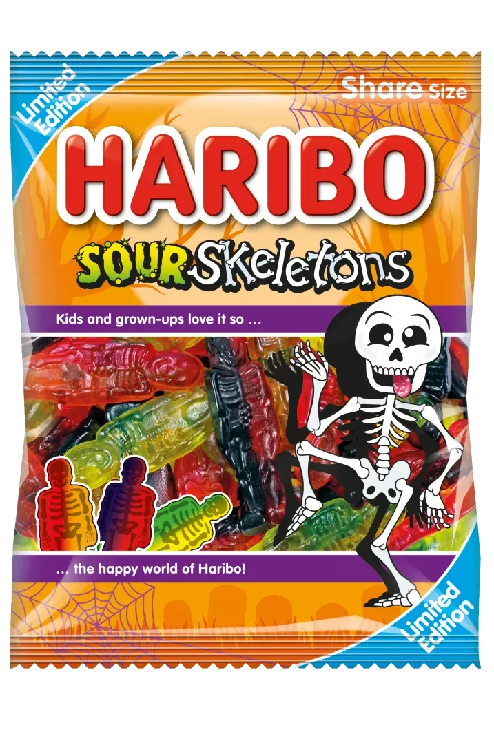 Желейнки Haribo Halloween Sour Skeletons 140g