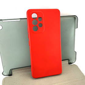 Чохол на Samsung A53, A536 накладка бампер Soft Case Full силіконовий червоний з велюром