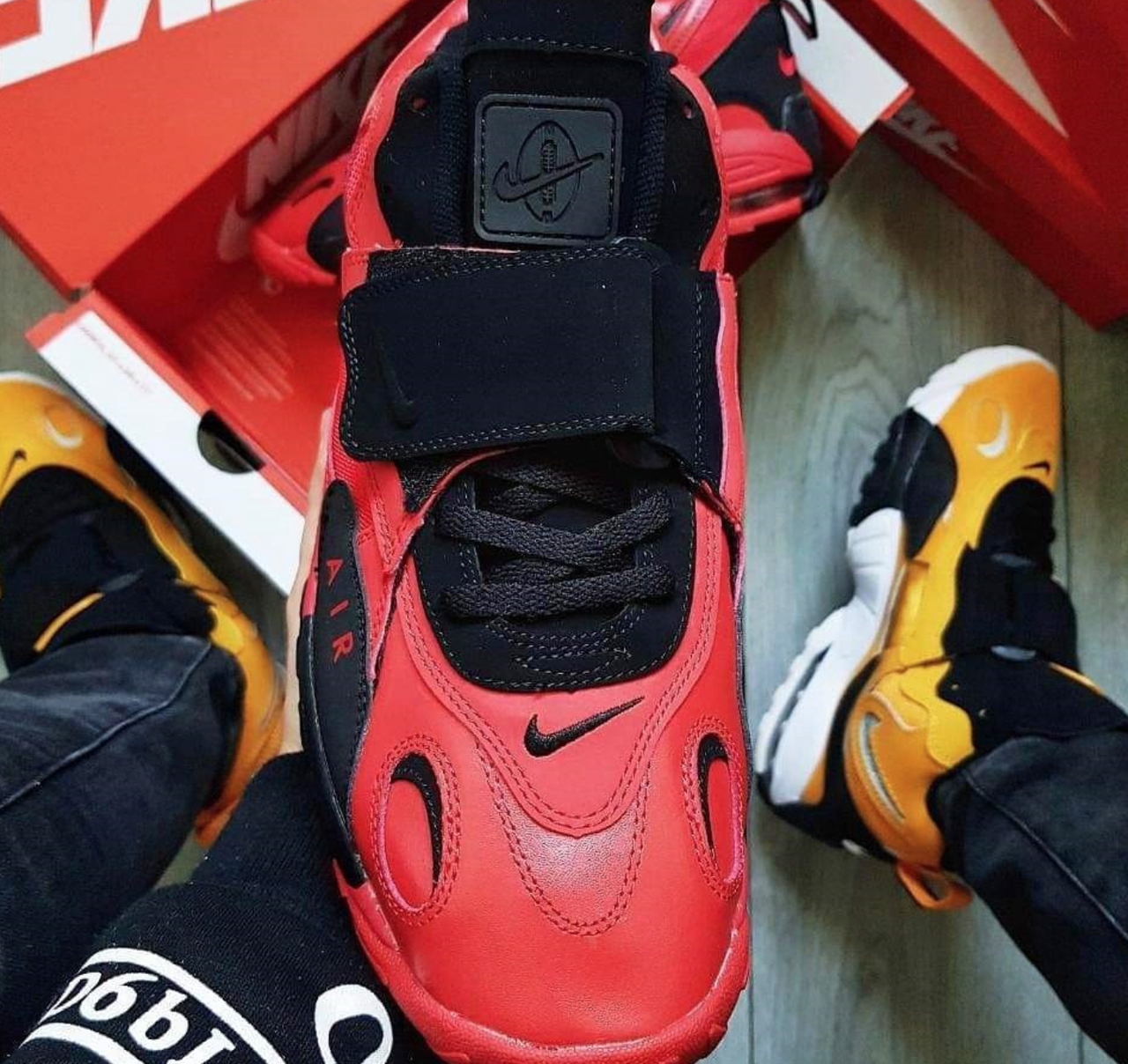 Nike air max speed turf clearance university red