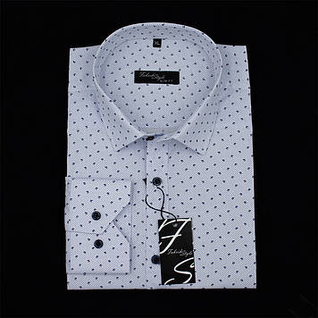 Сорочка чоловіча, приталена (Slim Fit), з довгим рукавом, Fabrik Style 319412 100% бавовна XL(Р)
