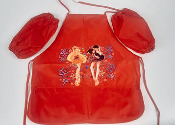 Фартук дитячий для творчості з нарукавниками Winx і двома кишенями