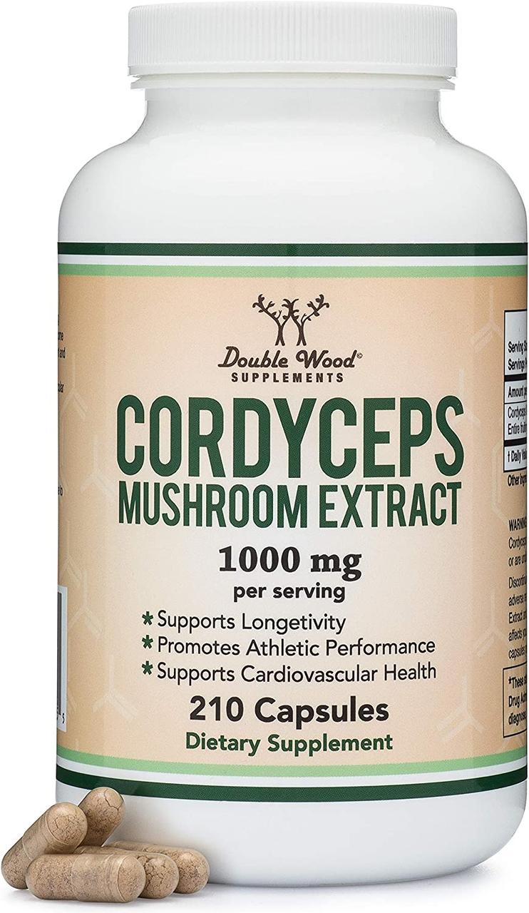 Double Wood Cordyceps Mushroom Extract / Кордицеп грибний екстракт 500 мг 210 капсул