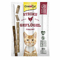 Мясные палочки для котов и кошек Gimcat Sticks с мясом птицы, 4шт