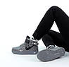 Чоловічі зимові кросівки Nike Air Force Winter Mid Grey (Сірі) Взуття Найк Аір Форс Високі тепле хутро унісекс, фото 3