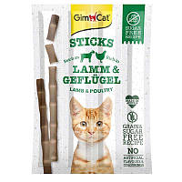 Мясные палочки для котов и кошек Gimcat Sticks ягненок и курица / 4шт
