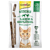 М'ясні палички для котів і кішок Gimcat Sticks ягня і курка / 4шт