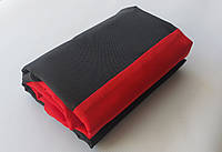 Большой прочный красно-черный флаг УПА (ОУН) из габардина размер 135х90 см