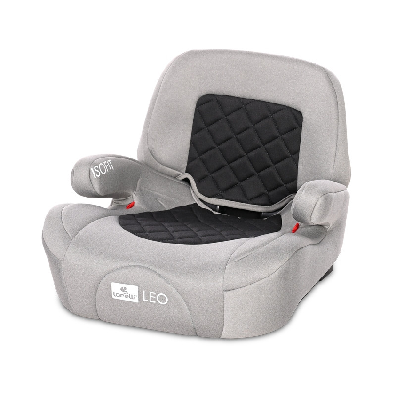 Автокрісло бустер Lorelli Leo Fossil Grey зі знімною спинкою та кріпленням Isofit/Isofix 22-36 кг