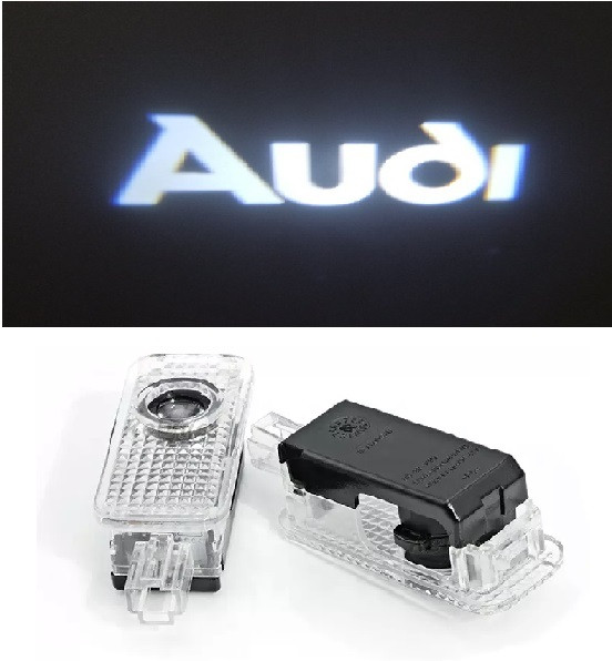 Підсвітка дверей з логотипом Аудіо Audi E-tron, A4L (17-19) A7 (12-19), A8 (11-) Q3 (12-) Q5L Q7 A6L 2 шт.