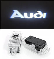 Подсветка двери с логотипом Ауди Audi E-tron, A4L (17-19) A7 (12-19), A8 (11- ) Q3 (12- ) Q5L Q7 A6L 2шт.