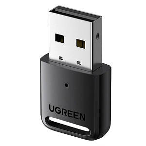 Bluetooth-адаптер Ugreen USB Bluetooth 5.3 передавач для комп'ютера, ноутбука CM591 90225 (Чорний)